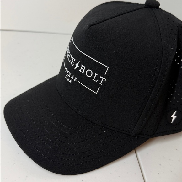 BRUCE BOLT STANDARD 5-PANEL SNAPBACK HAT BLACK TEXAS USA - Picture 12 of 16